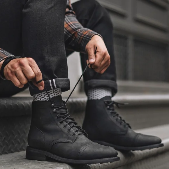 Thursday Everyday Co Captain Brown Cap Toe Marino Matte Boots Size US 12.5 Thursday Captain Marino Matte Boots First Look - YouTube main image 2